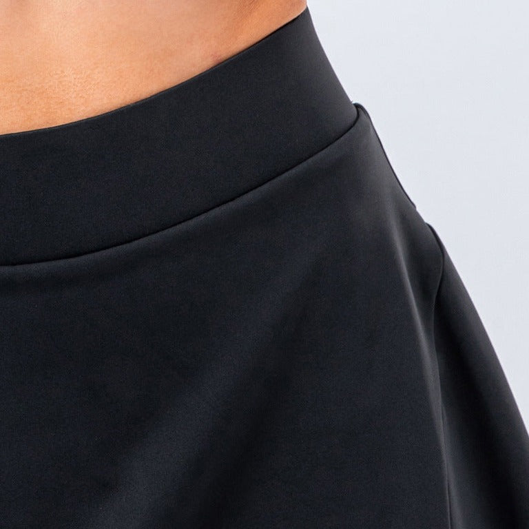 Black Pleated Tennis Skirt