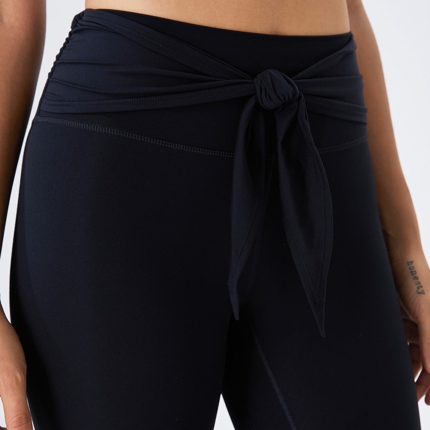 Black Tie Knot Leggings