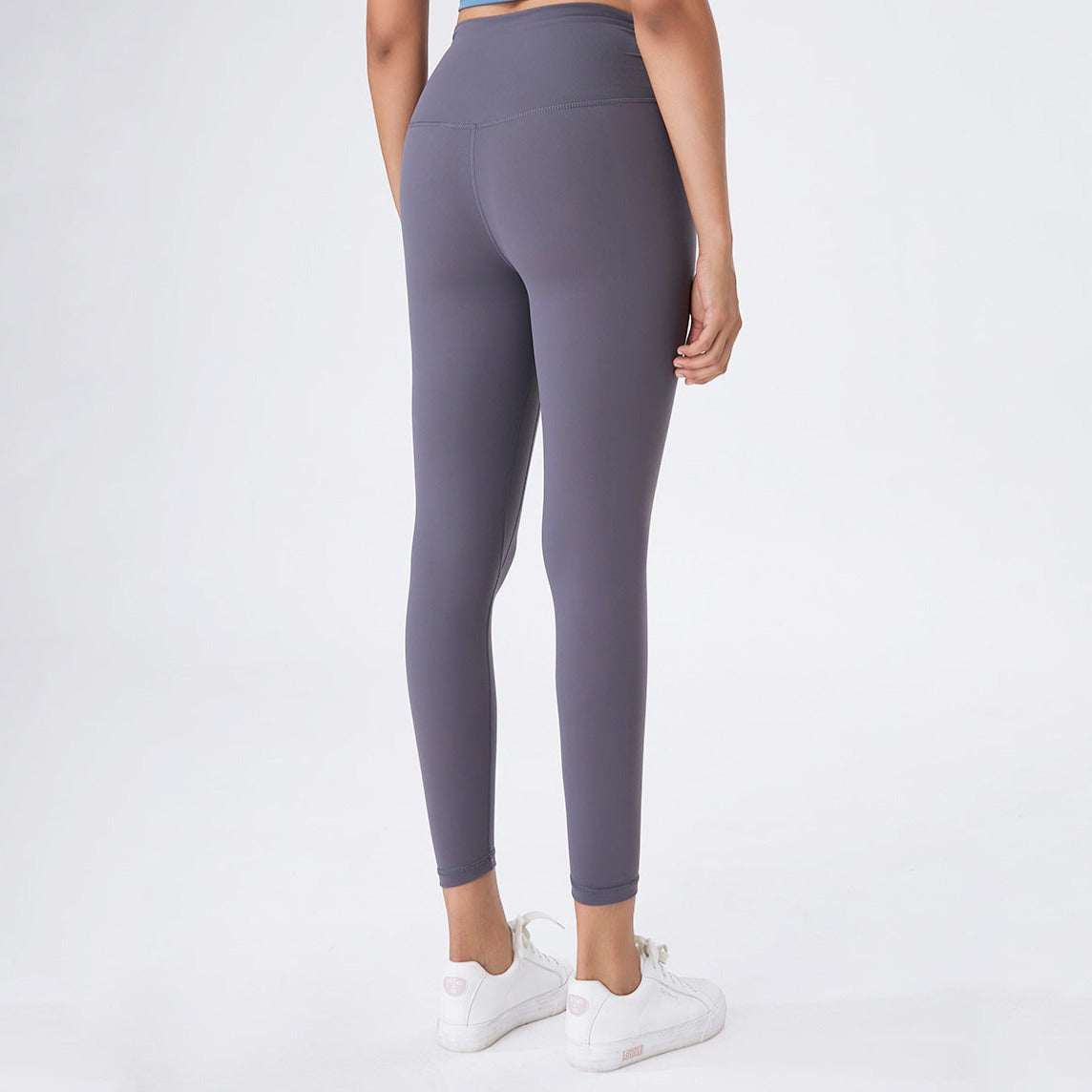 Light Purple Grey Tie Knot Leggings