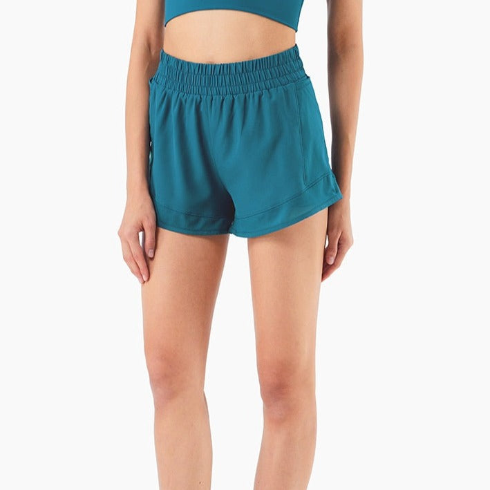 Desert Teal Shorts + Sports Bra